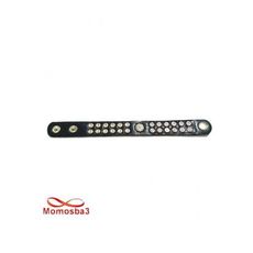 Bracelet Skaï Noir Avec Bouton Unisex - Réglable au meilleur prix au Maroc