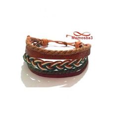 Bracelet Torsadé Cuir Et Fil Réglable - Unisex au meilleur prix au Maroc