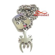 Chaine Maille Boule Avec Pendentif - Acier Inoxydable au meilleur prix au Maroc