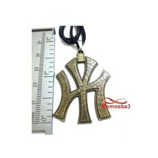 Collier Fil Noir Réglable Avec Pendentif New York City Logo BRONZE (Unisex) au meilleur prix au Maroc