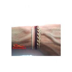 Bracelet Torsadé Cuir Et Fil Réglable au meilleur prix au Maroc