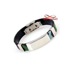 Bracelet Militaire En Silicone Et Acier Inoxydable (Réglable) - Unisex au meilleur prix au Maroc