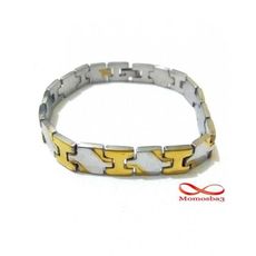 Bracelet En Acier Inoxydable - Argenté + DORE au meilleur prix au Maroc