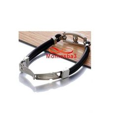 Bracelet En Acier Inoxydable Et Silicone (Réglable) au meilleur prix au Maroc