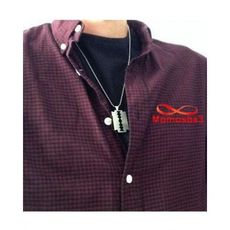 Pendentif Rasoir (Taille moyenne) Avec Chaine - Acier Inoxydable au meilleur prix au Maroc