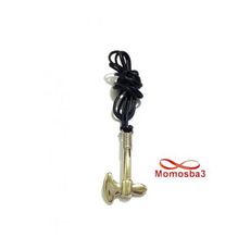 Collier Fil Noir Réglable Avec Pendentif Couperet En Acier Inoxydable Argenté au meilleur prix au Maroc