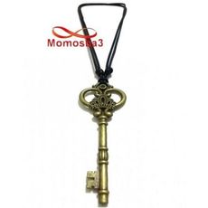 Collier Grande Clé BRONZE Avec Fil Réglable - Unisex au meilleur prix au Maroc