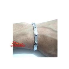 Bracelet En Acier Inoxydable Argenté - Unisexe au meilleur prix au Maroc