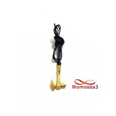 Collier Fil Noir Réglable Avec Pendentif Couperet En Acier Inoxydable DORE au meilleur prix au Maroc