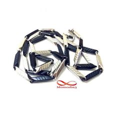 Chaîne En Acier Inoxydable Argenté + Noir Unisex au meilleur prix au Maroc