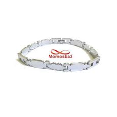 Bracelet En Acier Inoxydable Argenté Unisex Réglable au meilleur prix au Maroc