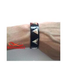 Bracelet Skaï Noir Avec Bouton Réglable Unisex au meilleur prix au Maroc
