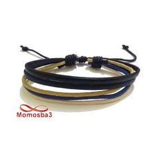 Bracelet Cordon + Cuir Fil Réglable Unisex au meilleur prix au Maroc