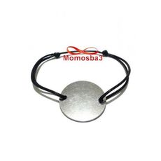 Bracelet Mohammed VI Fil Noir Réglable Avec Pendentif Pièce Taille Moyenne En Acier Inoxydable au meilleur prix au Maroc