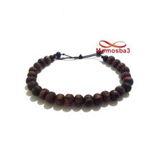 Agate Bois MARRON Cordon Réglable - Unisex au meilleur prix au Maroc