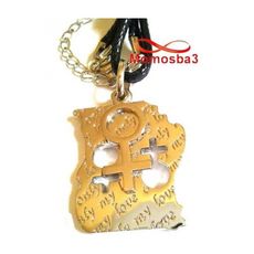 Collier Fil Noir Et Pendentif En Acier Inoxydable Argenté - Unisex au meilleur prix au Maroc