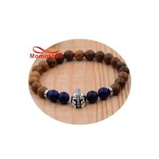 Agate Bois MARRON Avec Pierre Naturelle Pendentif GLADIATOR Argenté au meilleur prix au Maroc