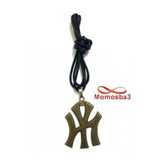 Collier Fil Noir Réglable Avec Pendentif New York City Logo BRONZE (Unisex) au meilleur prix au Maroc