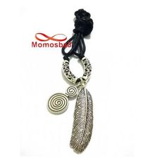 Collier Fil Noir Réglable Avec 2 Pendentifs - Unisex au meilleur prix au Maroc