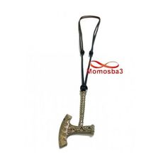 Collier Fil Noir Réglable Avec Pendentif COUPERET BRONZE Noir - Unisex au meilleur prix au Maroc