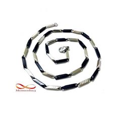 Chaîne En Acier Inoxydable Argenté + Noir Unisex au meilleur prix au Maroc