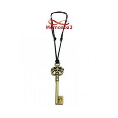 Collier Fil Noir Réglable Avec Pendentif Clé BRONZE - Unisex au meilleur prix au Maroc