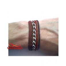 Bracelet Torsadé Cuir Et Fil Réglable Unisex au meilleur prix au Maroc