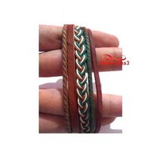 Bracelet Torsadé Cuir Et Fil Réglable - Unisex au meilleur prix au Maroc