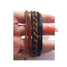 Bracelet Torsadé Cuir Et Fil Réglable - Unisex au meilleur prix au Maroc