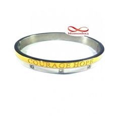 Bracelet Courage Hope En Acier Inoxydable avec 3 pierres au meilleur prix au Maroc