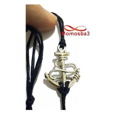 Bracelet Fil Noir Réglable Avec Pendentif Grand Ancre Marine  Argenté Charm au meilleur prix au Maroc