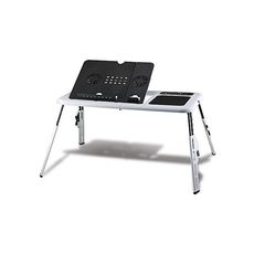 Table de PC Portable Réglable avec Ventilateur de Refroidissement Intégré USB au meilleur prix au Maroc