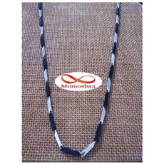 Chaîne En Acier Inoxydable Argenté + Noir Unisex au meilleur prix au Maroc