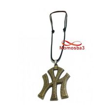Collier Fil Noir Réglable Avec Pendentif New York City Logo BRONZE (Unisex) au meilleur prix au Maroc