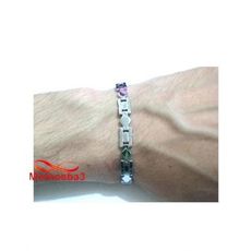 Bracelet En Acier Inoxydable Argenté Unisex Réglable au meilleur prix au Maroc