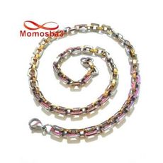 Chaîne En Acier Inoxydable Argenté + DORE au meilleur prix au Maroc