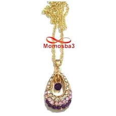 Chaîne Et Pendentif Avec Pierre Pour Femme - DORE au meilleur prix au Maroc