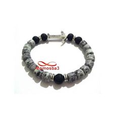 Agate Pierre Naturelle Avec Pendentif Ancre Vikings - Unisex au meilleur prix au Maroc