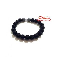 Agate Verre Grande Boules Avec Pendentif Fitness Noir - Unisex au meilleur prix au Maroc