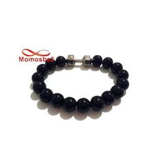 Agate Verre Grande Boules Avec Pendentif Fitness Argenté - Unisex au meilleur prix au Maroc