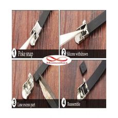 Bracelet En Acier Inoxydable Et Silicone (Réglable) au meilleur prix au Maroc