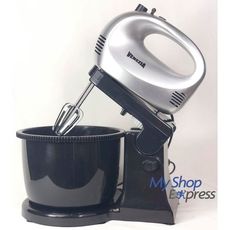 VENEZIA BATTEUR ELECTRIQUE AVEC BOL PLASTIQUE DEUX FONCTIONS 2000W 7 VITESSES + TURBO GRIS-NOIR au meilleur prix au Maroc