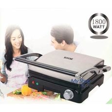 BONOMI PANINI GRILL SANDWICH MAKER AVEC REVETEMENT ANTIADHESIF S'OUVRE A 180° au meilleur prix au Maroc