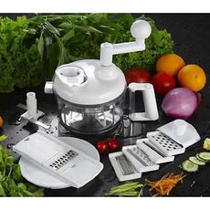 Hachoir Robot multifonction manuel + 4 surface amovibles pour râper et trancher -Swift Chopper - solution cuisine au meilleur prix au Maroc