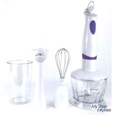 MIXEUR PLONGEANT 4IN1 HAND BLENDER SET 4IN1 BLANC MAUVE au meilleur prix au Maroc