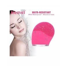 Kemei brosse nettoyante en silicone vibrante rechargeable nettoie efficacement le visage au meilleur prix au Maroc