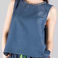 Ensemble Jupe + TOP- BLEU au meilleur prix au Maroc