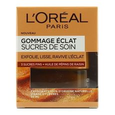 L’Oréal Sucres de Soin Gommage Eclat 3 sucres fins + huile de pépins de raisin 50 ml au meilleur prix au Maroc