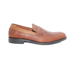 Gentleman Penny loafers Cuir Tabac Vintage - 526 au meilleur prix au Maroc