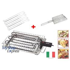 VENEZIA BARBECUE ELECTRIQUE DESIGN AVEC GRILLE ET 6 BROCHETTES OFFERTES au meilleur prix au Maroc